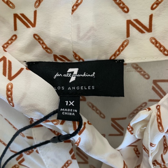✨ 7 For All Mankind✨Women's Tie Neck Blouse✨ - Picture 5 of 14